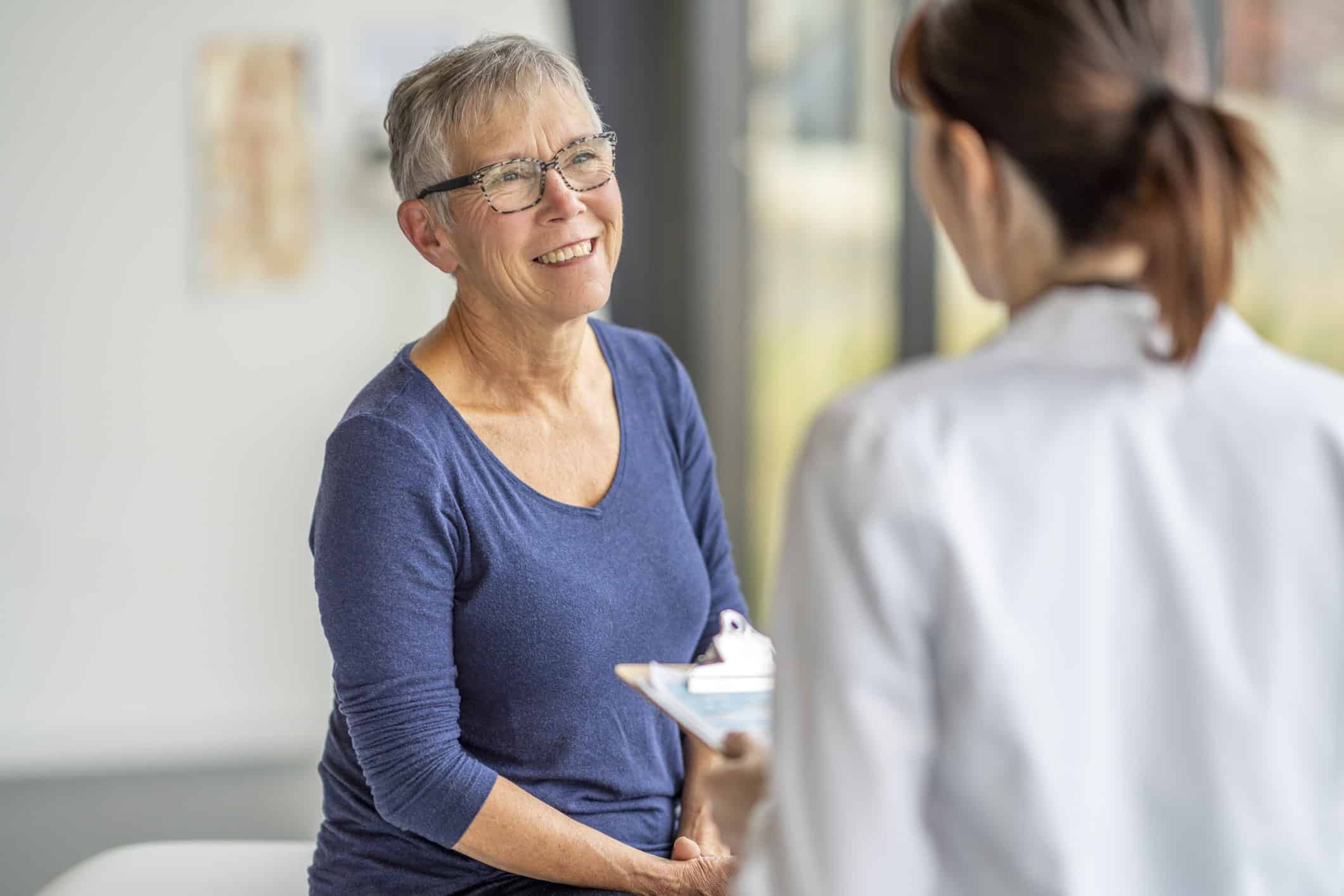 Woman talking to the doctor