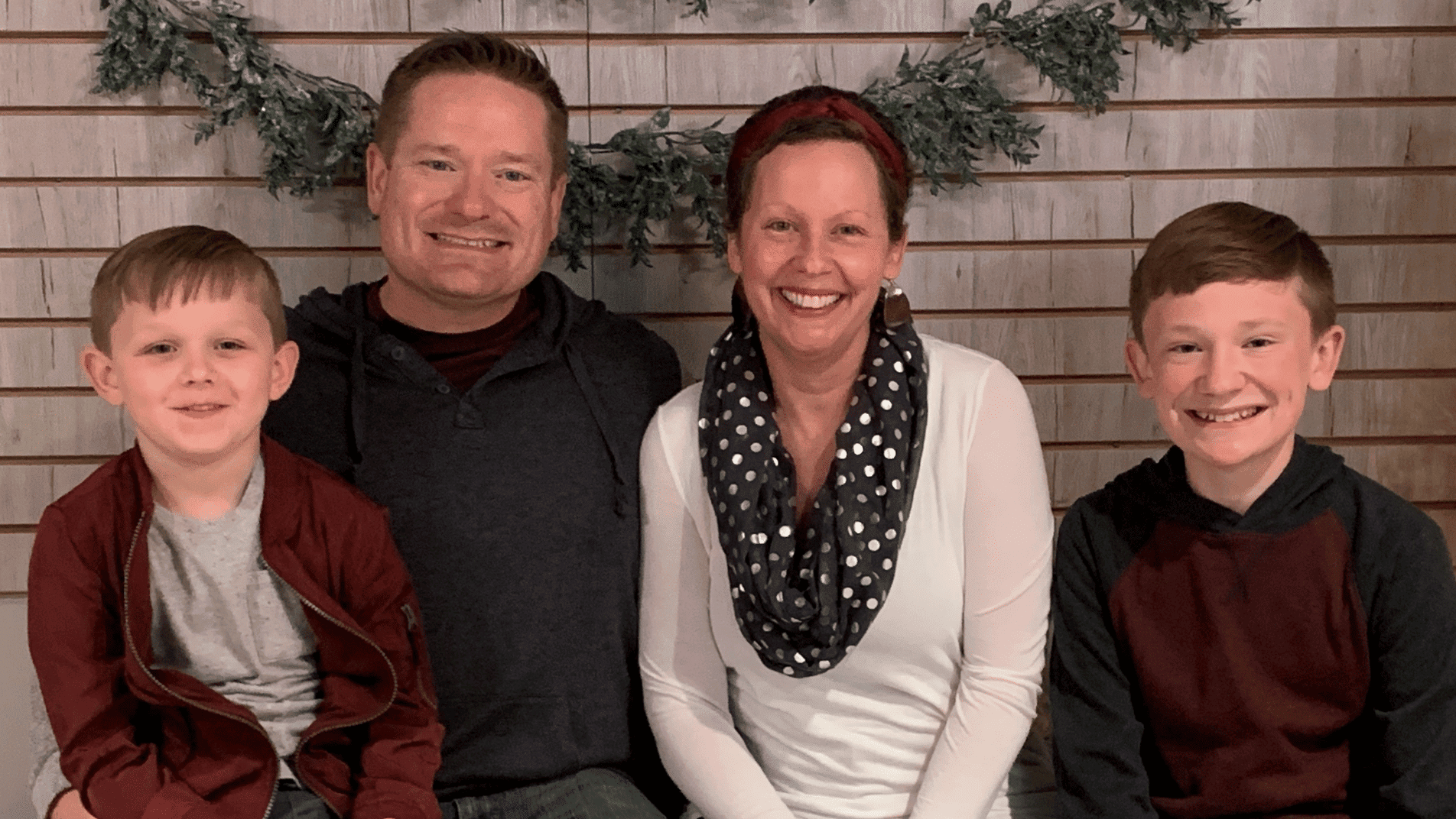 Melanie, her husband and children