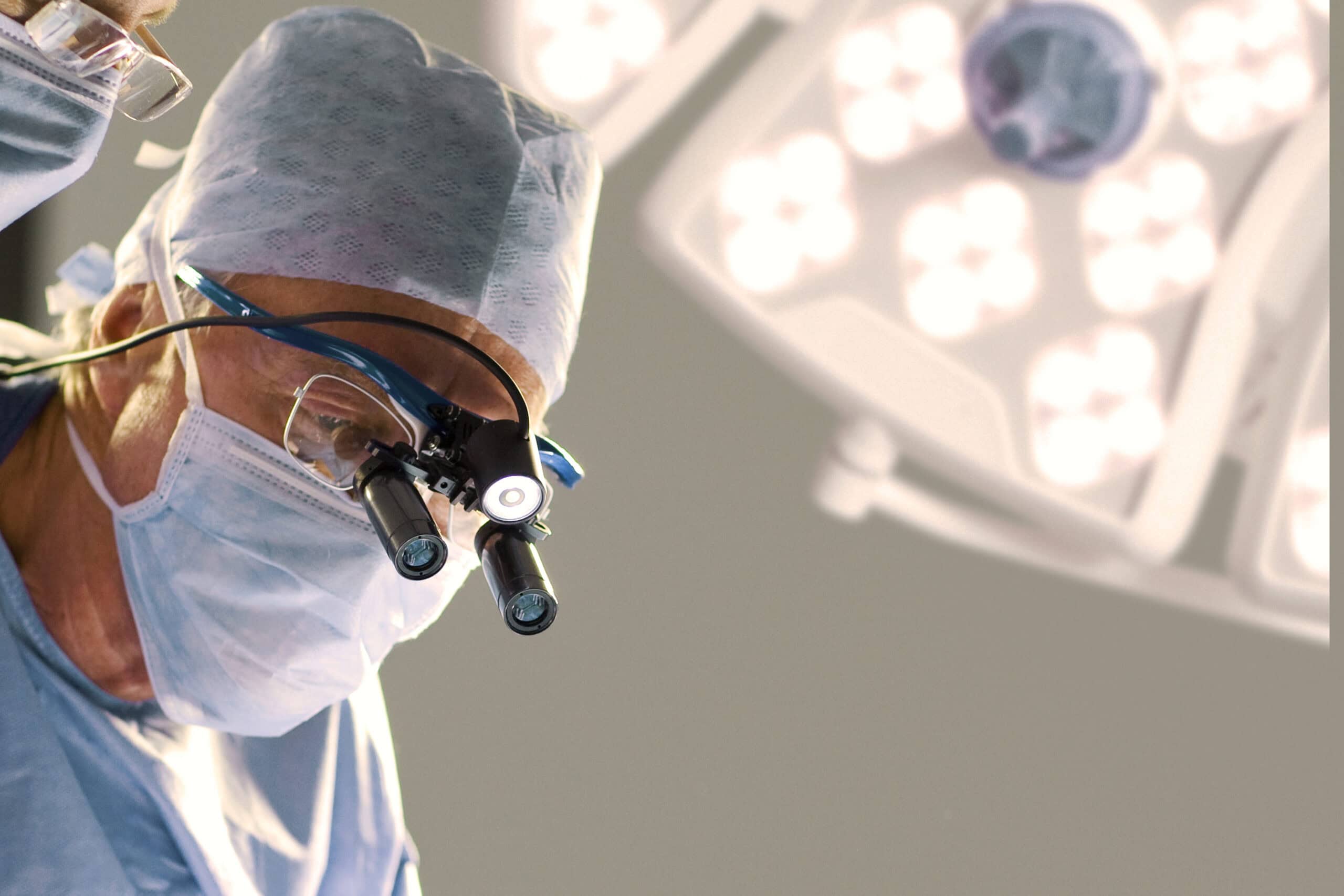 Concentrating surgeons performing operation in operating room
