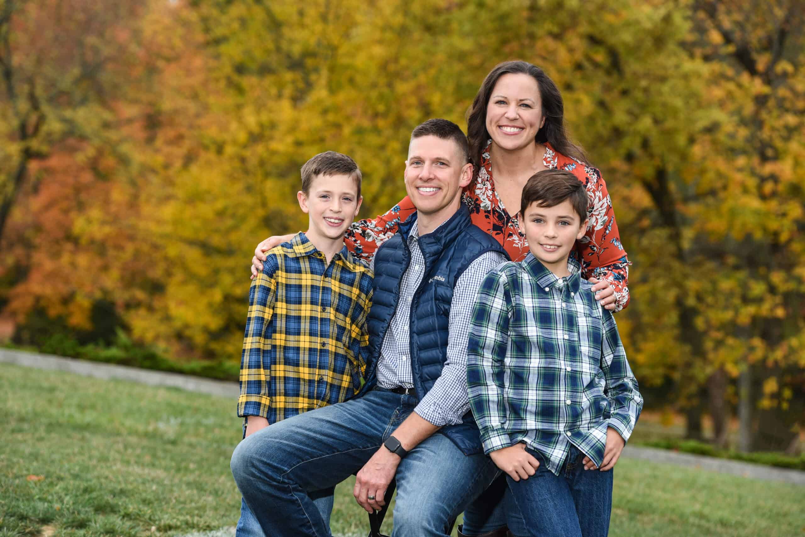 Dr. Alter with his wife and two sons