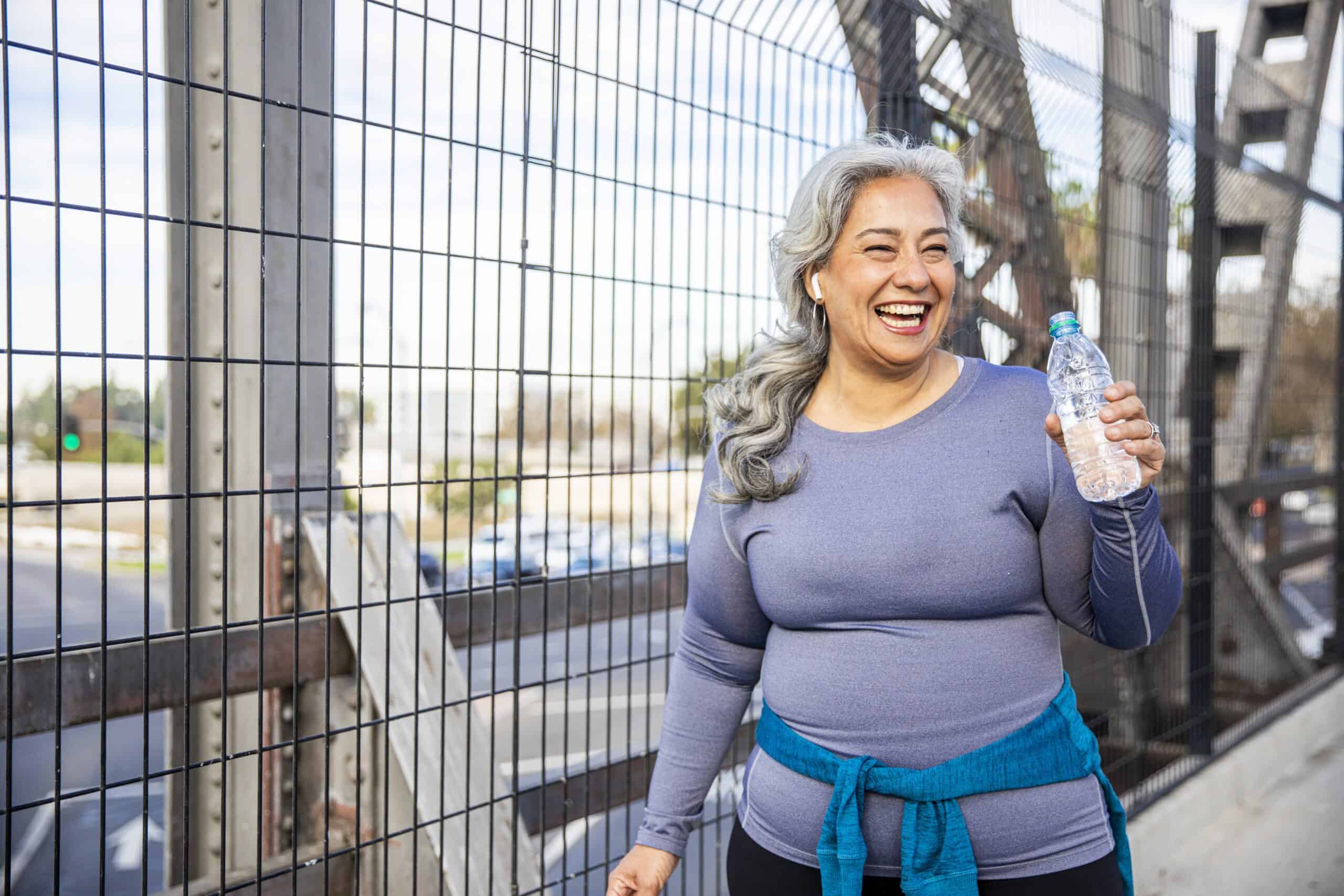 A woman uses exercise to ease joint pain