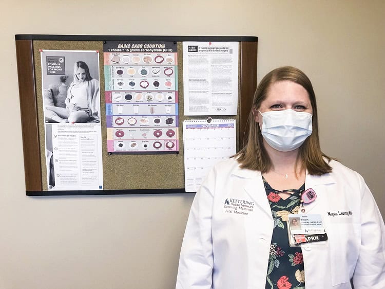 Megan Lauvray next to Fetal Medicine information.