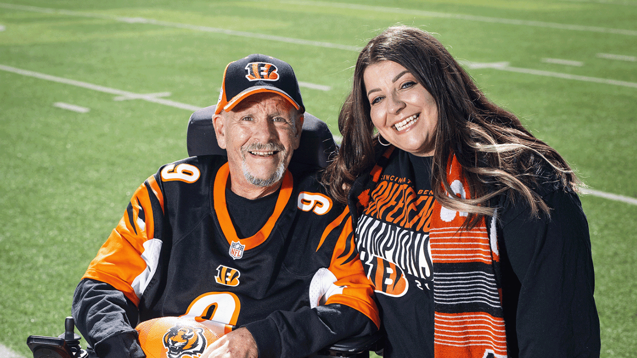 Image of Sarah and her father