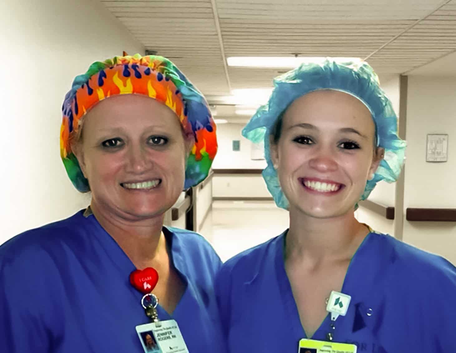 Jenny Rogers Nave with daughter Paige Rogers, BSN Cardio Stepdown, Cleveland Clinic Main Campus CC