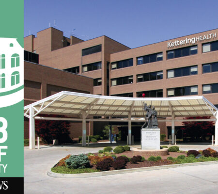 Kettering Health Hamilton with the 2023 Best of Butler County Logo