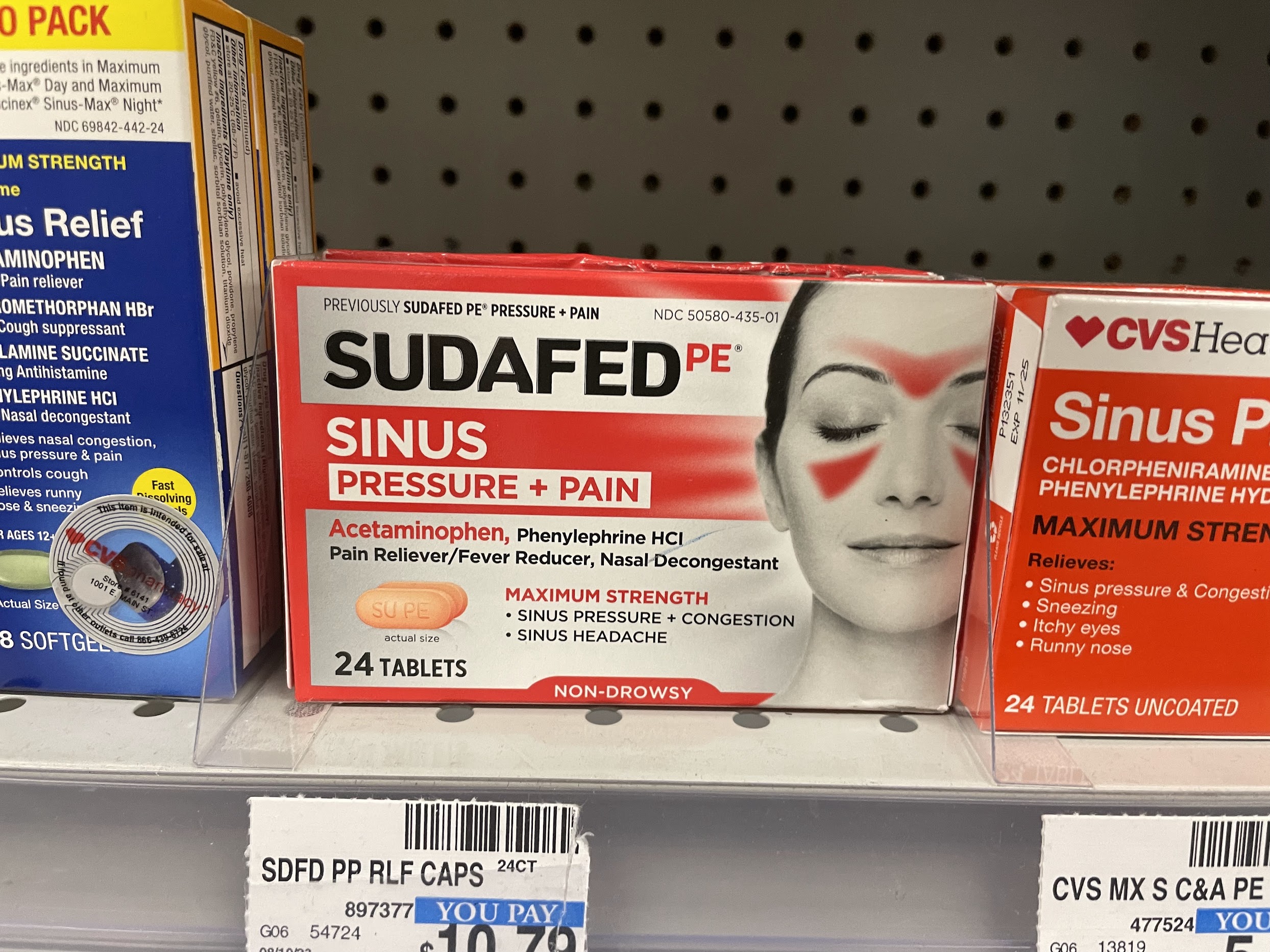 Image of medication with phenylephrine