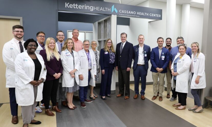People smiling in the Cassano Health Center
