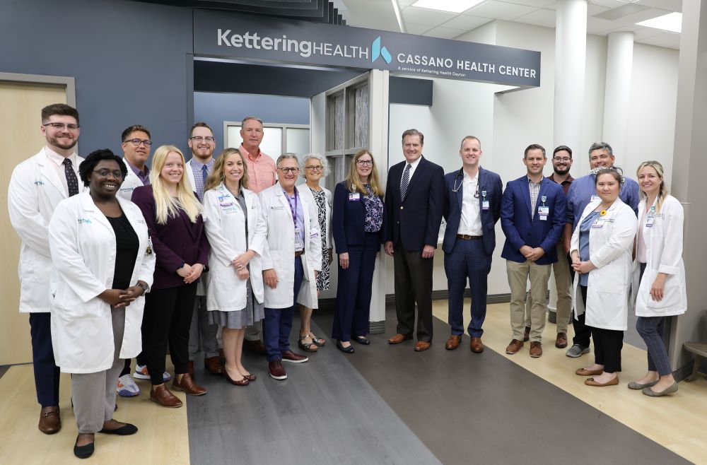 People smiling in the Cassano Health Center