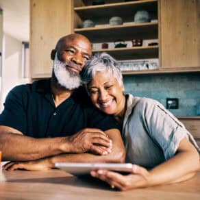 Senior African-American Couple Happy with Their Retirement Plans