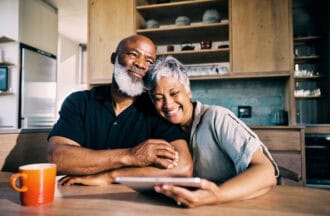 Senior African-American Couple Happy with Their Retirement Plans