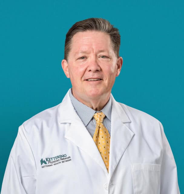 Professional headshot of Harold D. Deal, PA-C in white Kettering Health coat