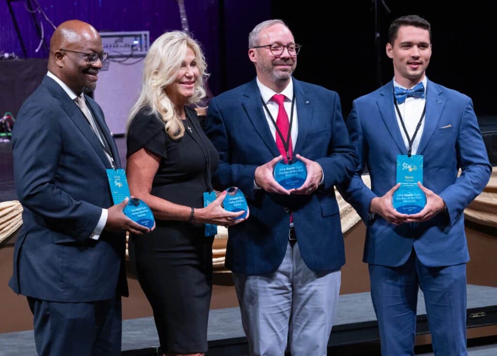 OHA Award nominees holding their award