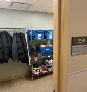 Coats for a Cure Care Closet at Soin Medical Center